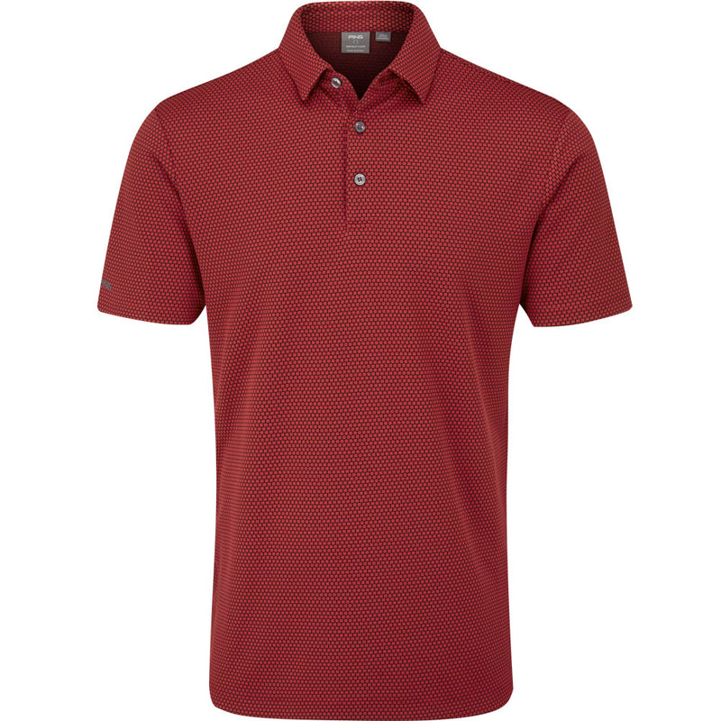 Ping Halcyon Polo Shirt - Rich Red Multi