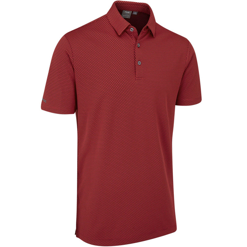 Ping Halcyon Polo Shirt - Rich Red Multi