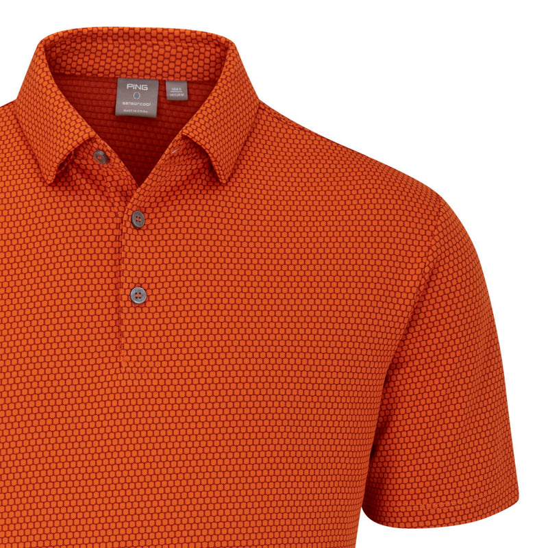 Ping Halcyon Polo Shirt - Russet Multi