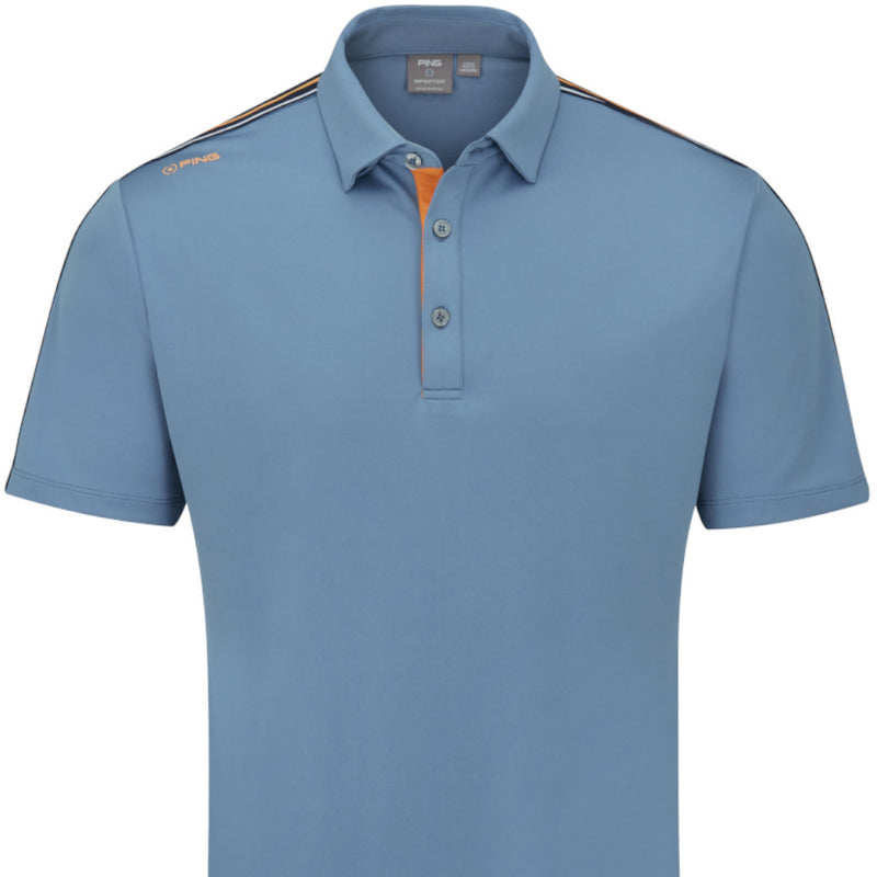 Ping Inver Polo Shirt - Coronet Blue Multi