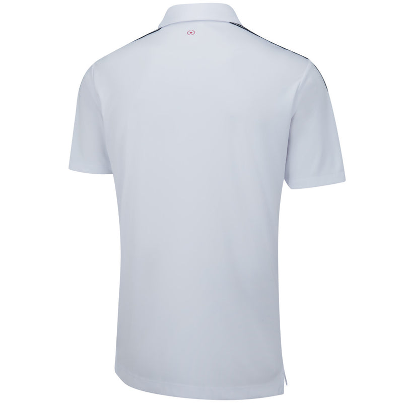 Ping Inver Polo Shirt - White/Navy Multi