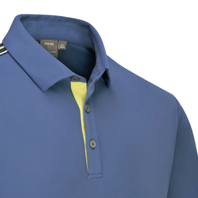 Ping Inver Polo Shirt - Blue Indigo