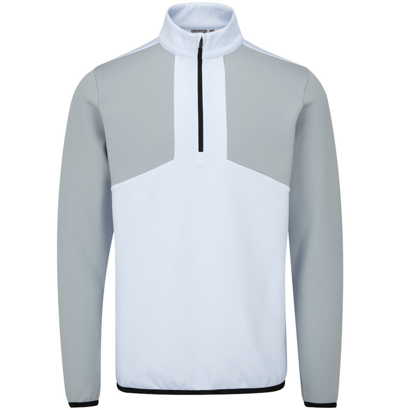 Ping Keon 1/2 Zip Pullover - White/Pearl Grey