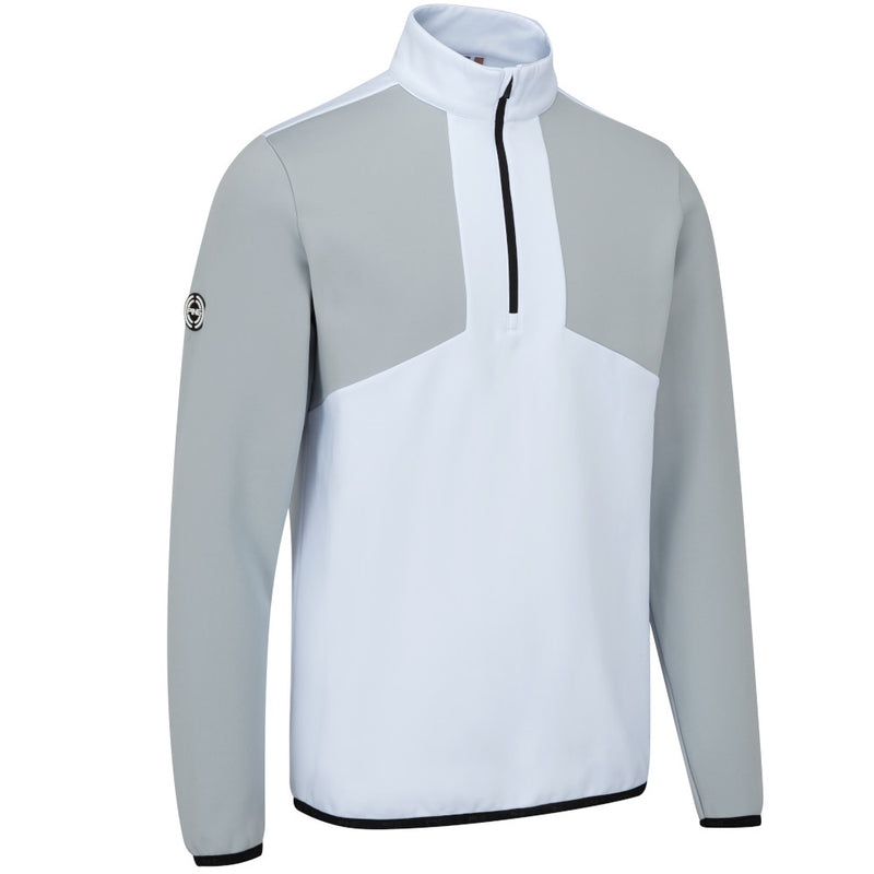 Ping Keon 1/2 Zip Pullover - White/Pearl Grey