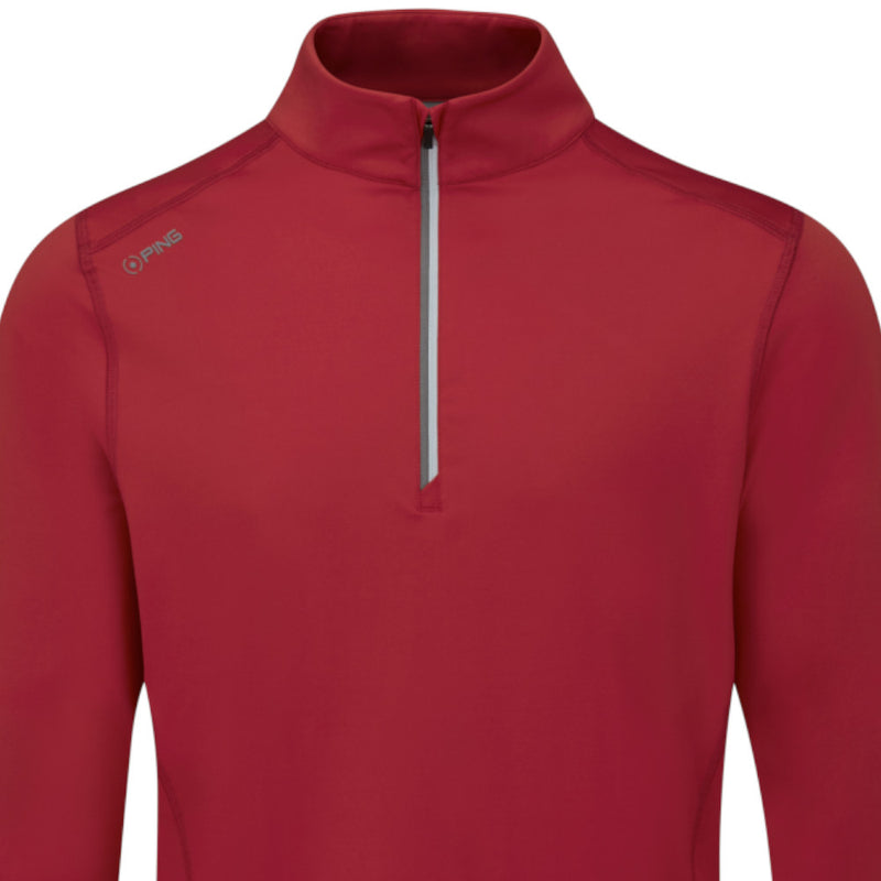 Ping Latham 1/2 Zip Pullover - Rich Red