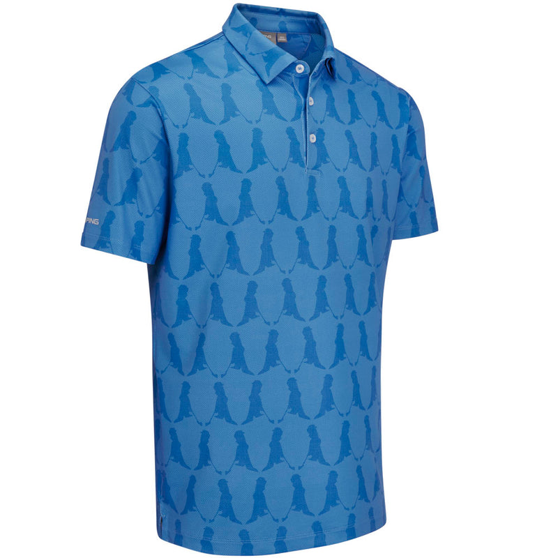 Ping Mr. PING Printed Polo Shirt - Blue Multi