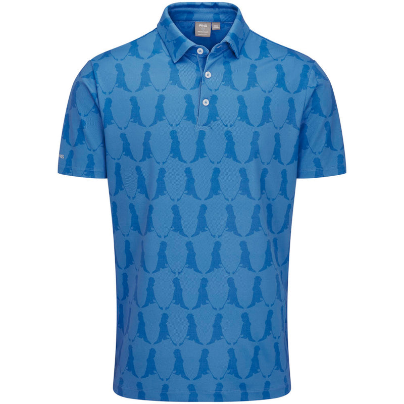 Ping Mr. PING Printed Polo Shirt - Blue Multi