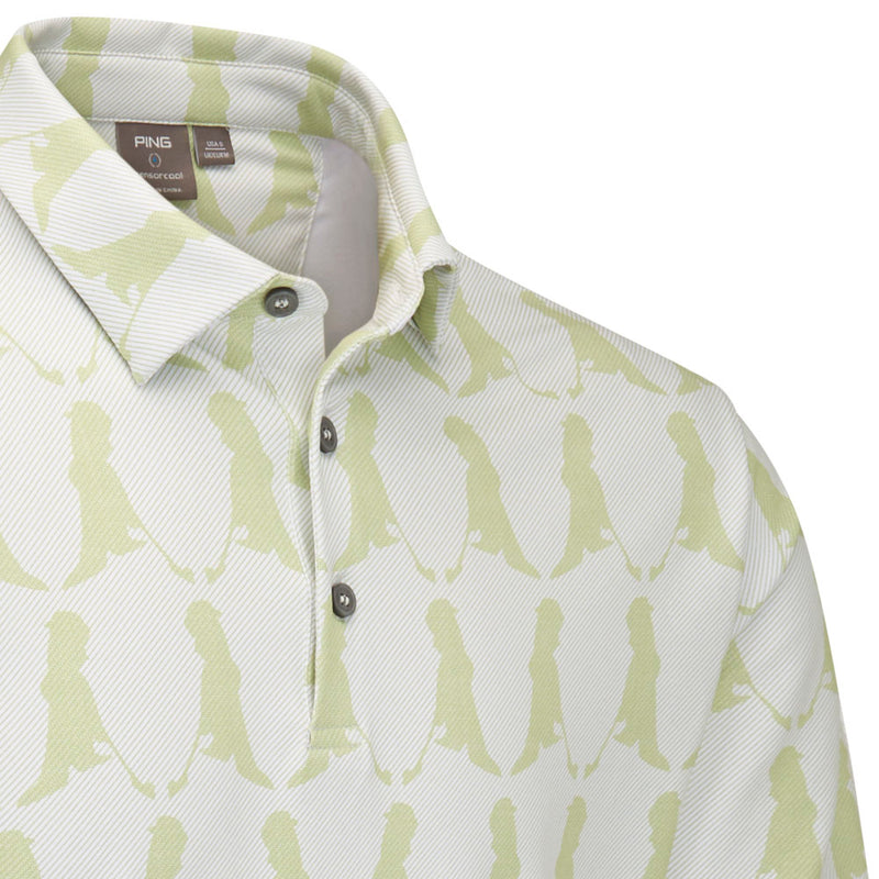 Ping Mr. PING Printed Polo Shirt - Limelight Multi