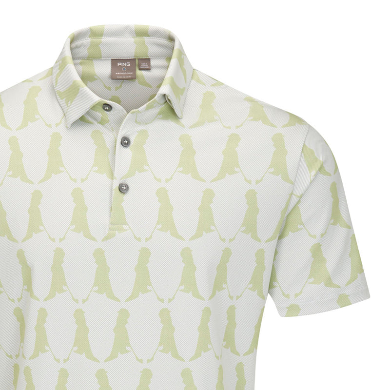 Ping Mr. PING Printed Polo Shirt - Limelight Multi