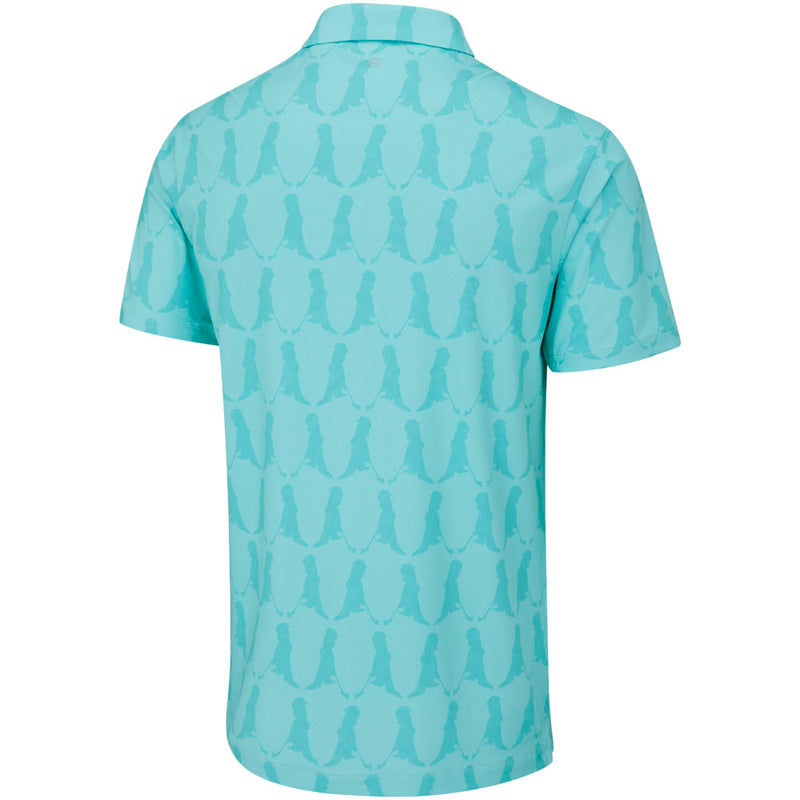 Ping Mr. Ping Printed Polo Shirt - Aruba Blue Multi