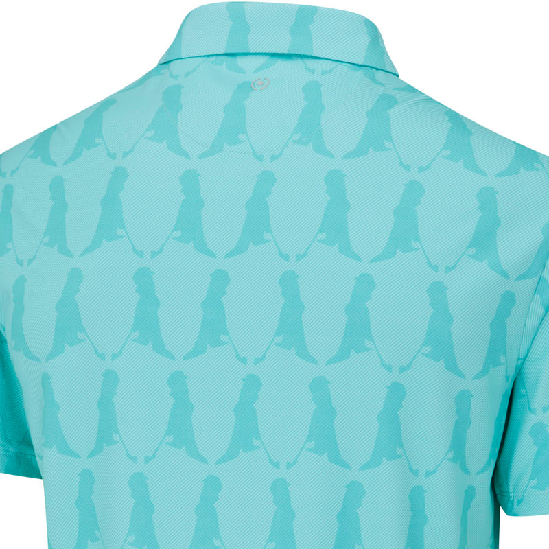 Ping Mr. Ping Printed Polo Shirt - Aruba Blue Multi