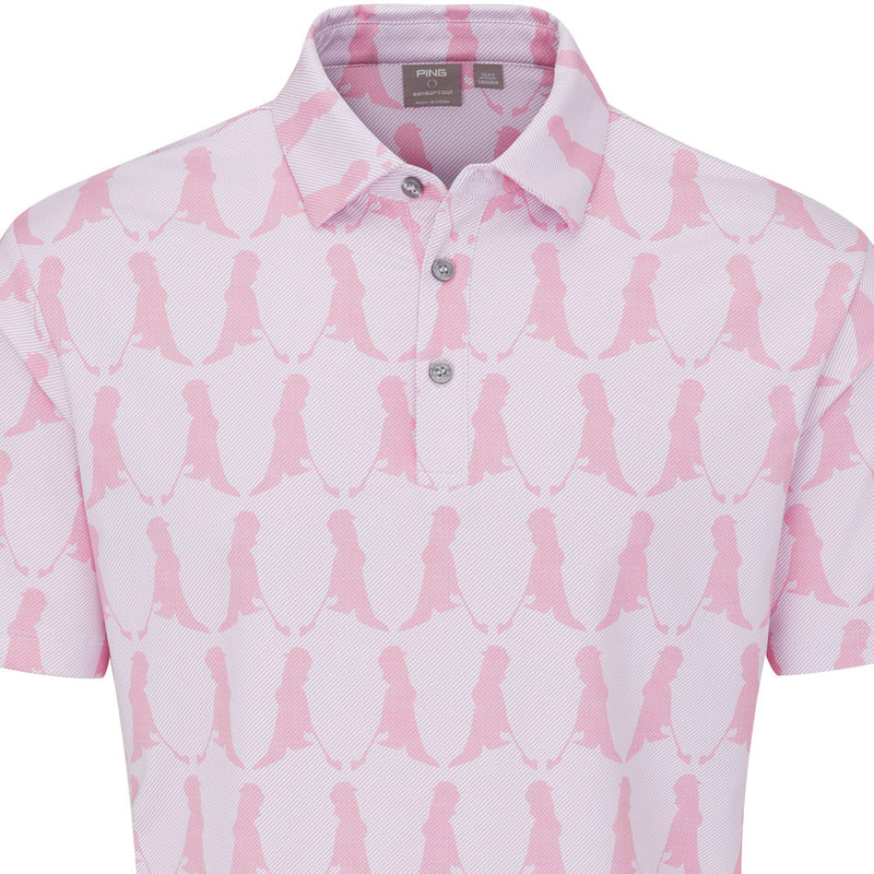 Ping Mr. Ping Printed Polo Shirt - Wild Rose Multi