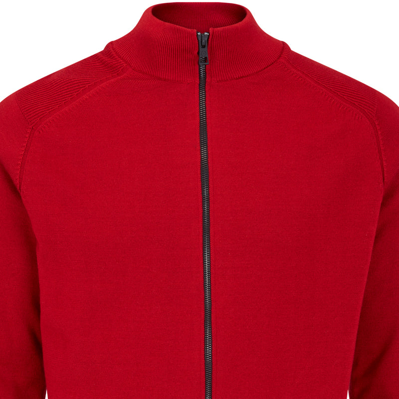 Ping Murphy Full Zip Sweater - Rich Red