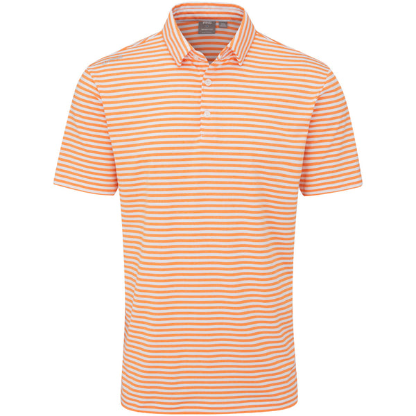 Ping Owain Polo Shirt - Tangerine/White