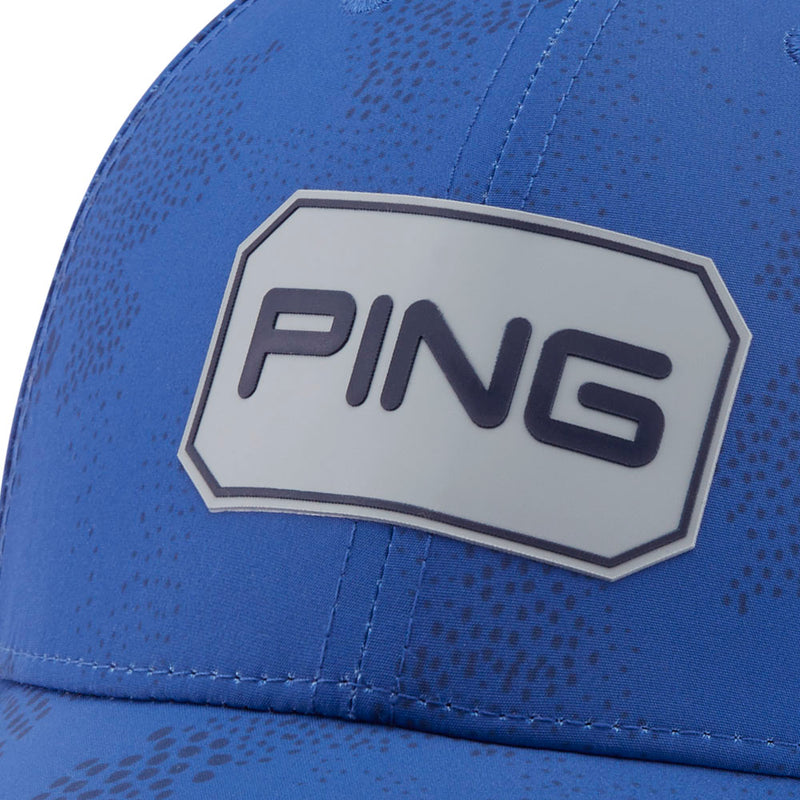 Ping Textured Camo Cap - Mid Blue Multi