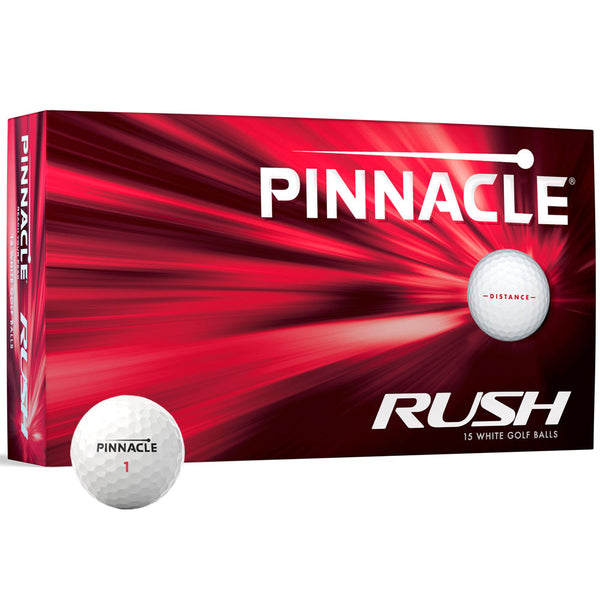 Pinnacle Rush Golf Balls - White - 15 Pack