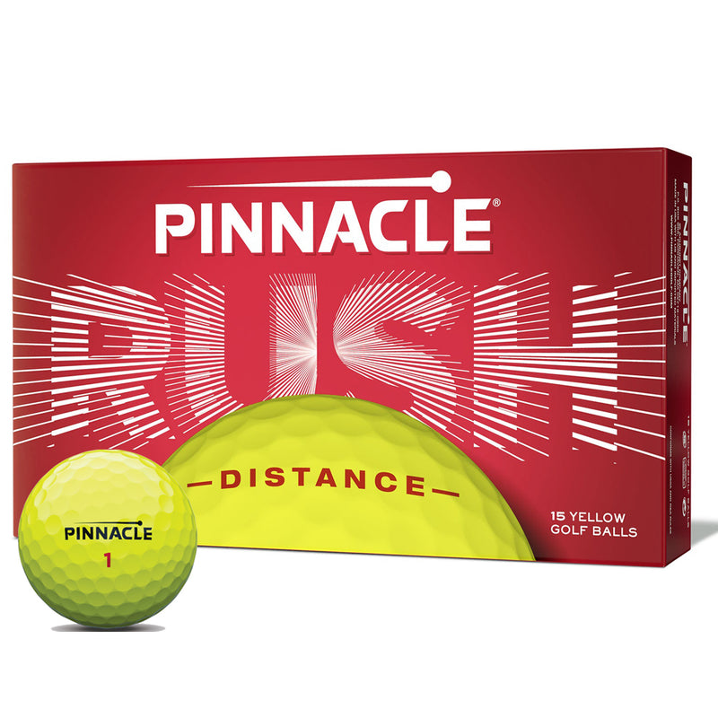 Pinnacle Rush Golf Balls - Yellow - 15 Pack