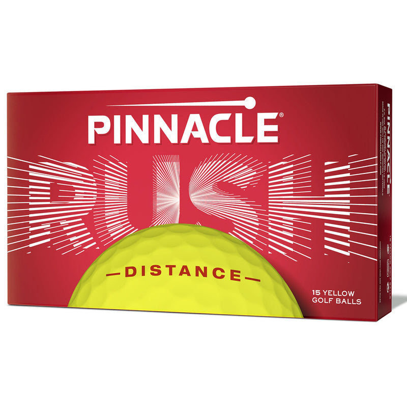 Pinnacle Rush Golf Balls - Yellow - 15 Pack