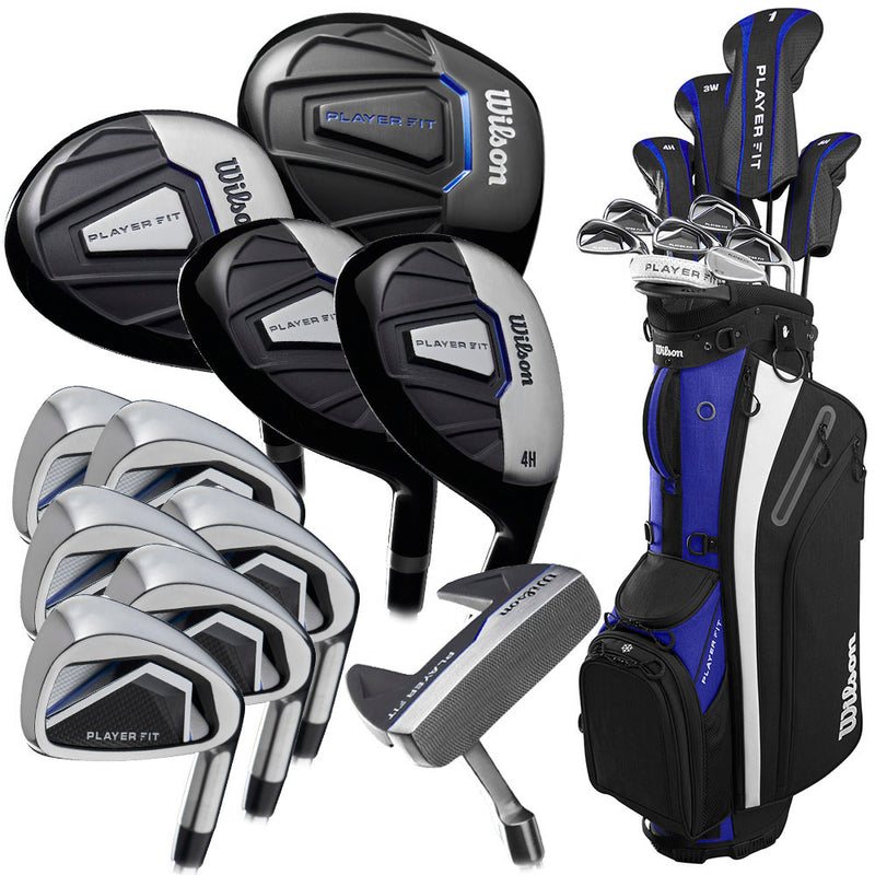 Wilson Player Fit 12-Piece Cart Bag Package Set - Graphite