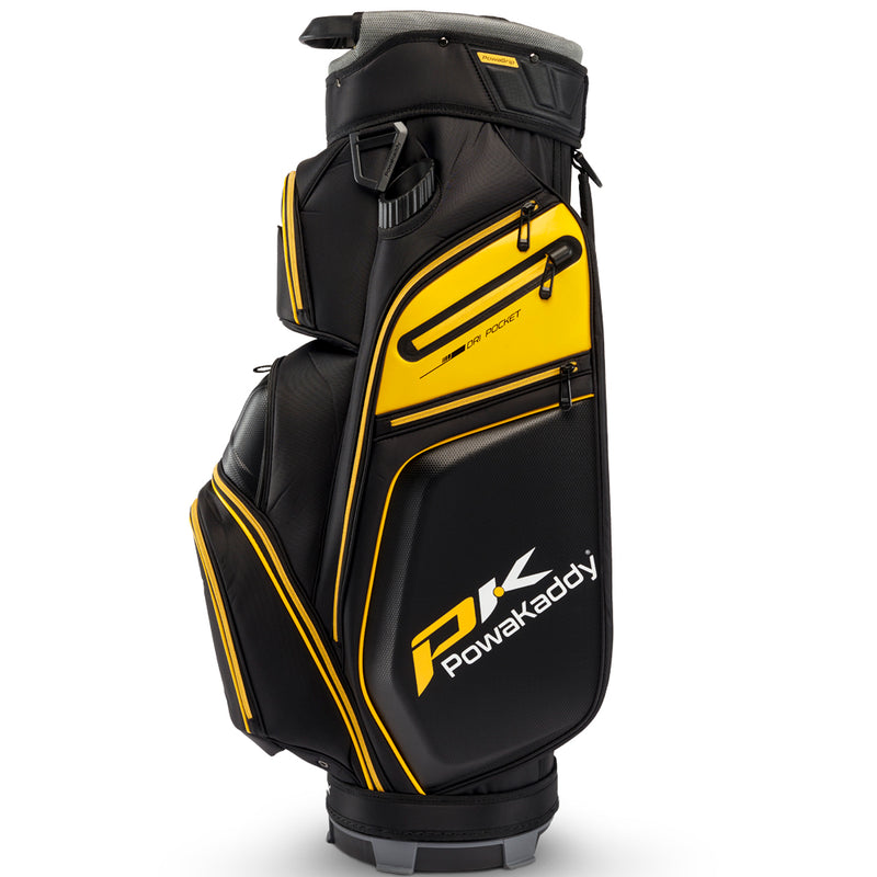 PowaKaddy EDGE Cart Bag -  Black/Yellow