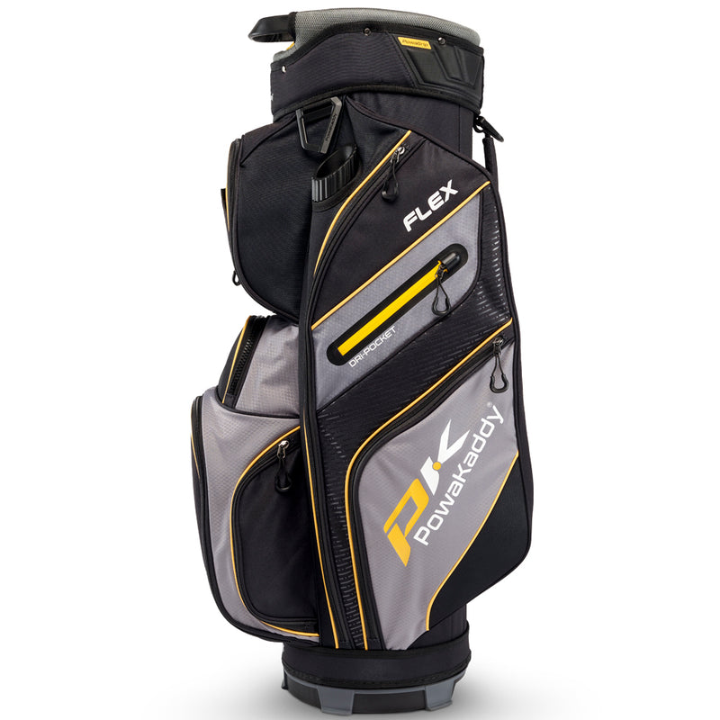 PowaKaddy FLEX Cart Bag -  Grey/Yellow