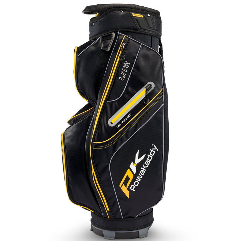 PowaKaddy LITE Cart Bag -  Black/Yellow