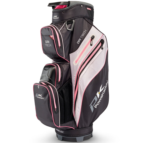 PowaKaddy Dri-TECH Cart Bag -  Black/Pink