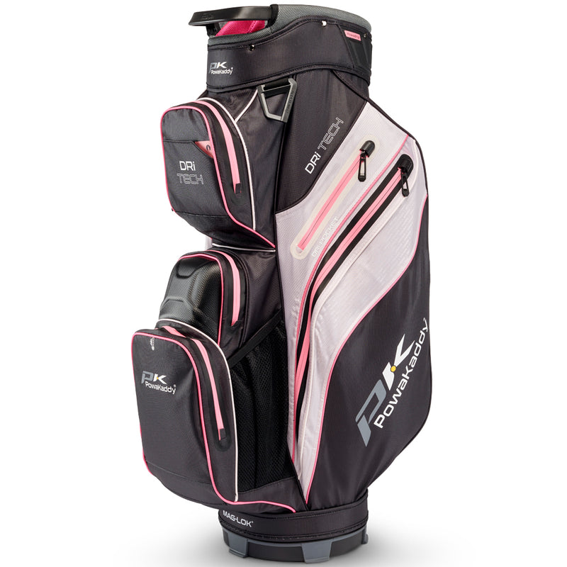 PowaKaddy Dri-TECH Cart Bag -  Black/Pink