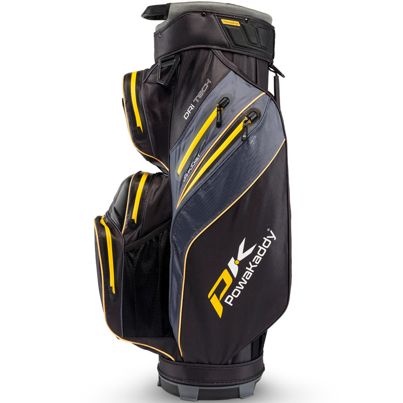 PowaKaddy Dri-TECH Cart Bag -  Black/Yellow