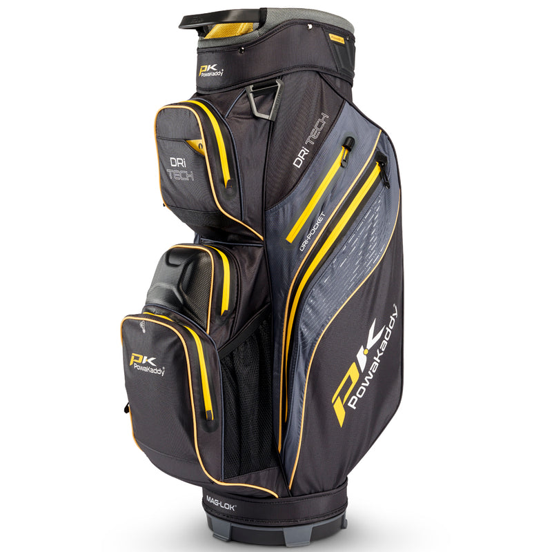 PowaKaddy Dri-TECH Cart Bag -  Black/Yellow