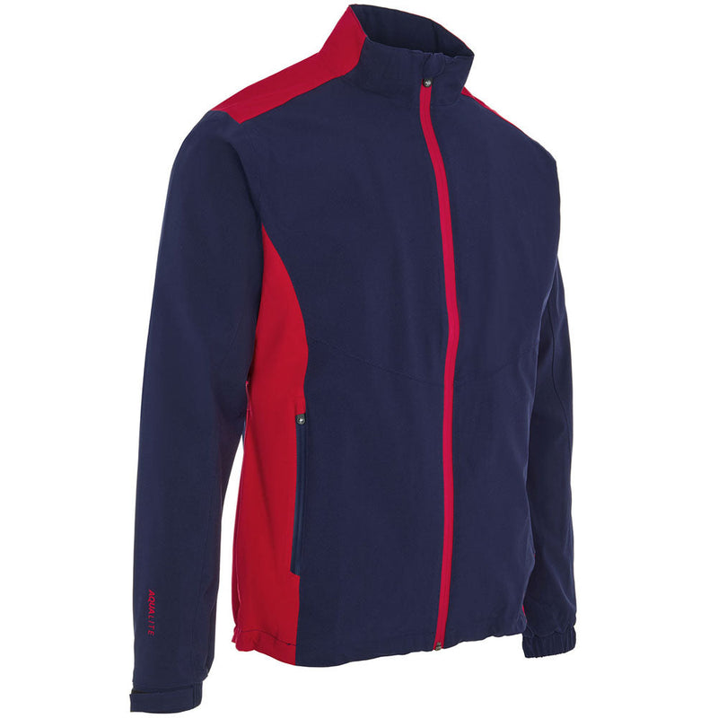 ProQuip Aqualite Waterproof Rain Suit - Navy/Red - Black