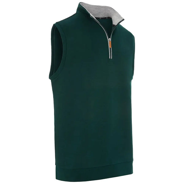 ProQuip Breeze Half Zip Jersey Slipover Vest - Green