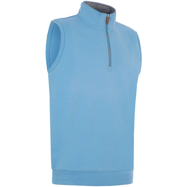 ProQuip Breeze Half Zip Jersey Slipover Vest - Pale Blue