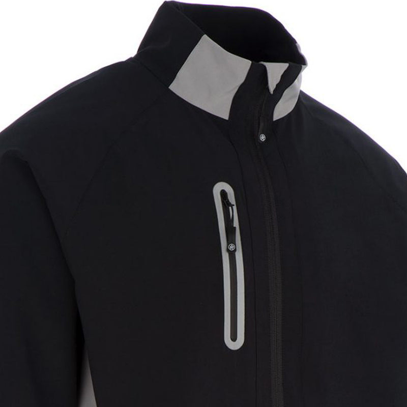 ProQuip Gents Pro Tech Long Sleeve Wind Jacket - Black/Grey