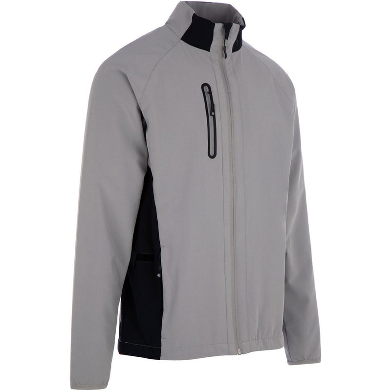 ProQuip Gents Pro Tech Long Sleeve Wind Jacket - Grey/Black