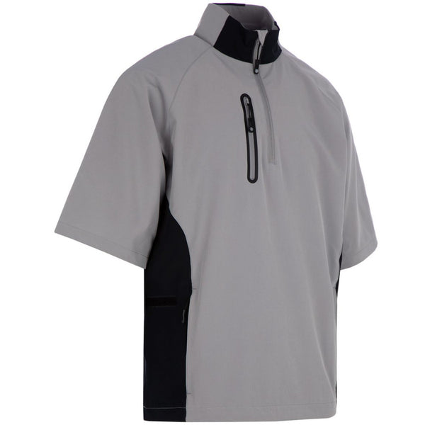 ProQuip Gents Pro Tech Short Sleeve Wind Jacket - Grey/Black