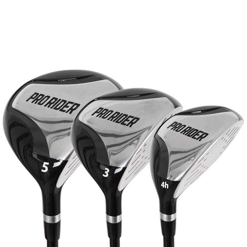 Pro Rider PR1 13-Piece Cart Bag Package Set - Black/Grey