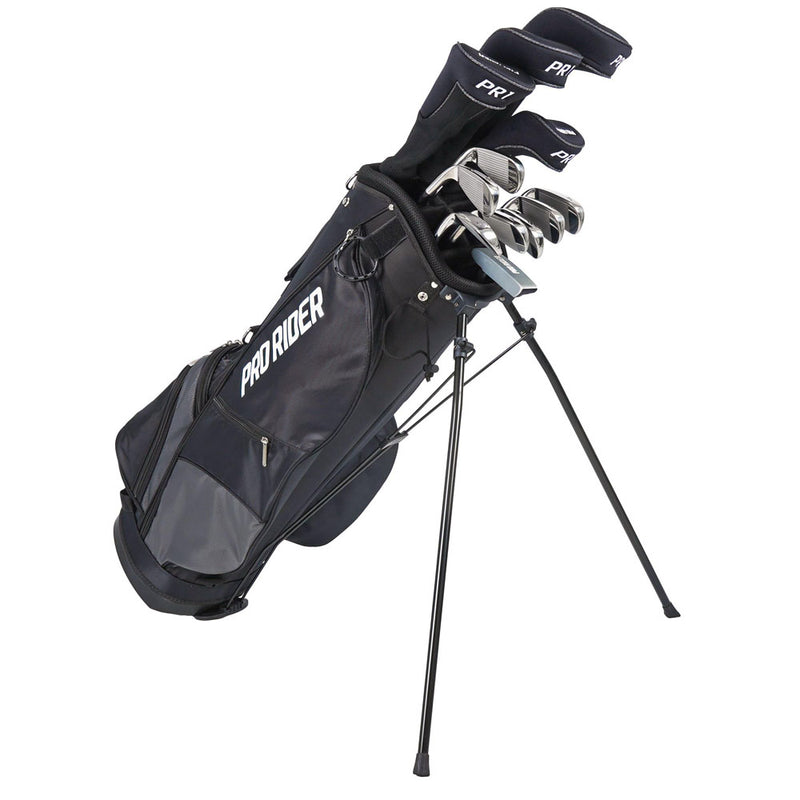 Pro Rider PR1 13-Piece Stand Bag Package Set - Black/Grey