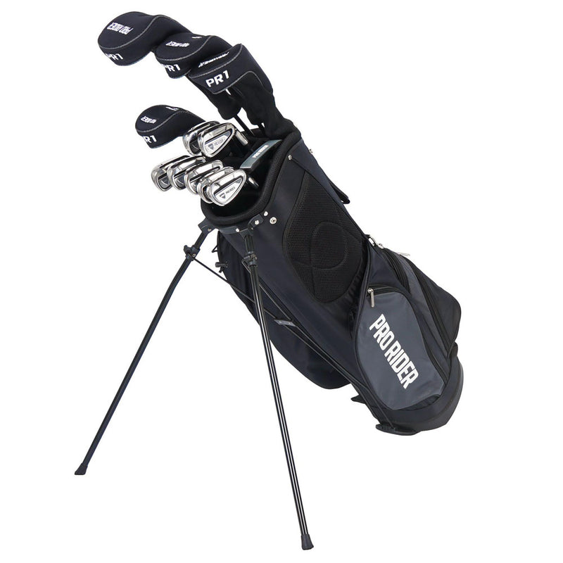 Pro Rider PR1 13-Piece Stand Bag Package Set - Black/Grey