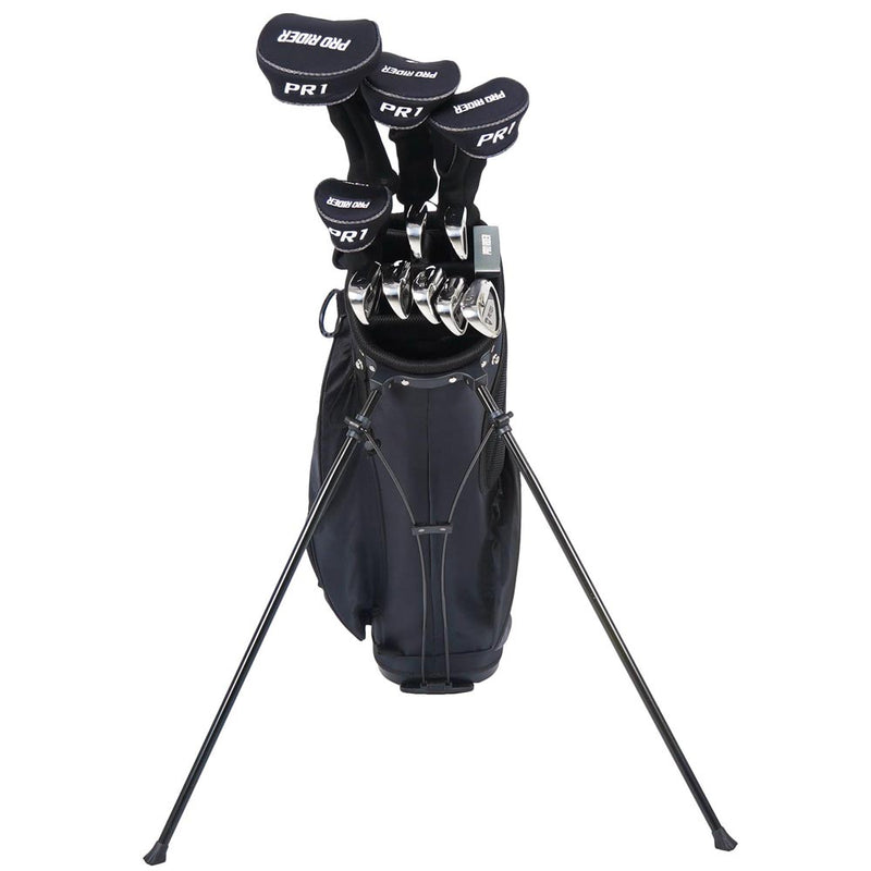 Pro Rider PR1 13-Piece Stand Bag Package Set - Black/Grey