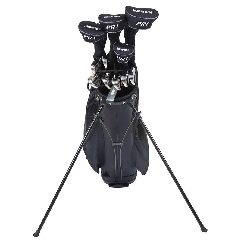 Pro Rider PR1 13-Piece Stand Bag Package Set - Black/Grey