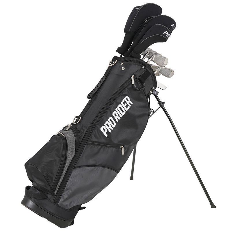 Pro Rider PR1 13-Piece Stand Bag Package Set - Black/Grey