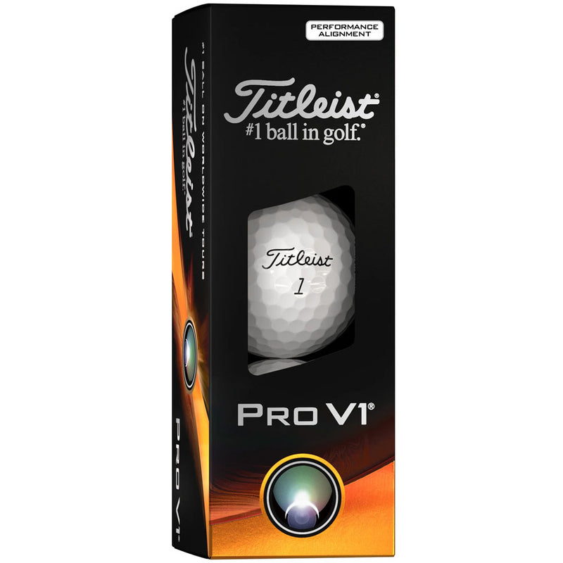 Titleist Pro V1 Performance Alignment Golf Balls - White - 12 Pack