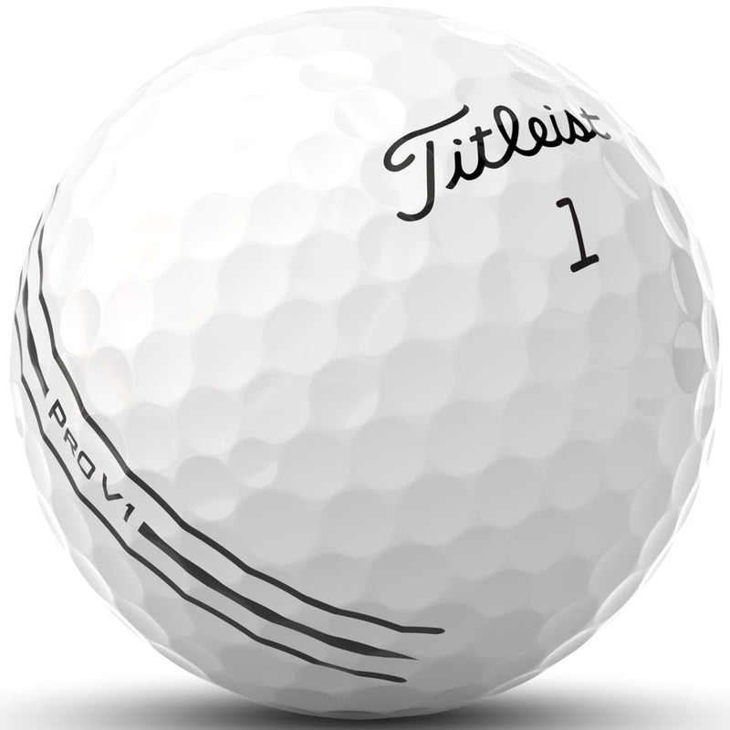 Titleist Pro V1 Enhanced Alignment Golf Balls - White - 12 Pack