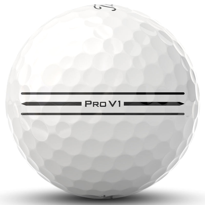 Titleist Pro V1 Enhanced Alignment Golf Balls - White - 12 Pack