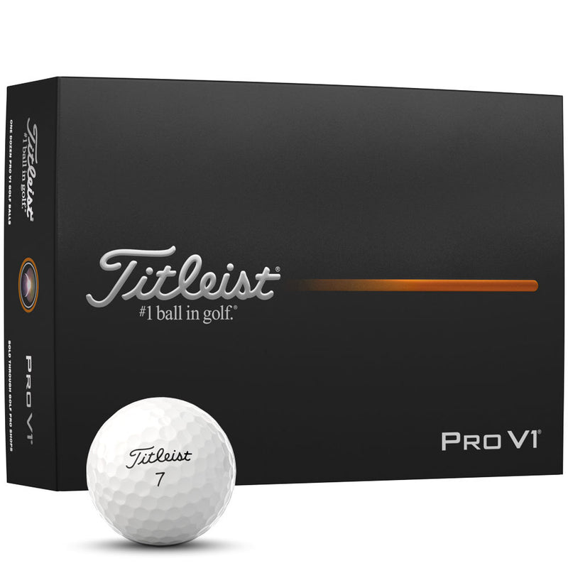 Titleist Pro V1 High Number Golf Balls - White - 12 Pack