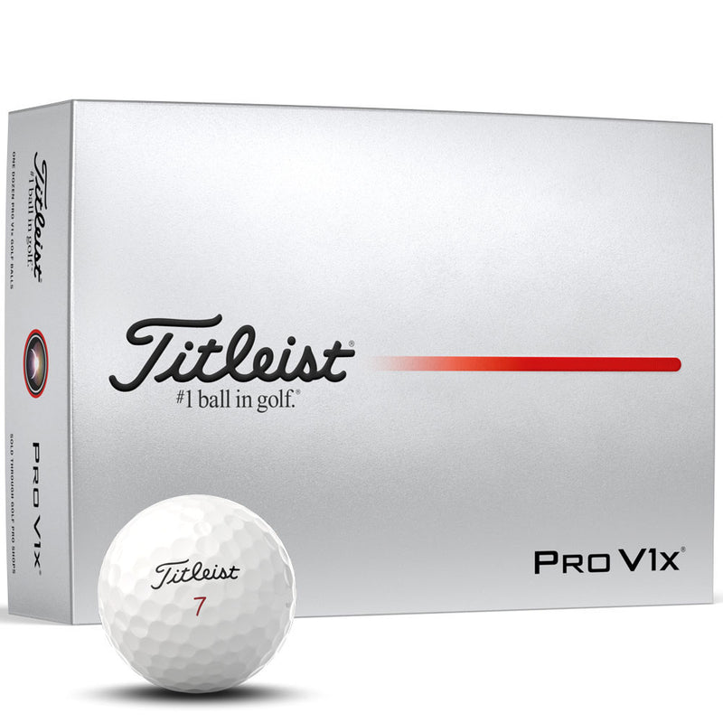 Titleist Pro V1x High Number Golf Balls - White - 12 Pack