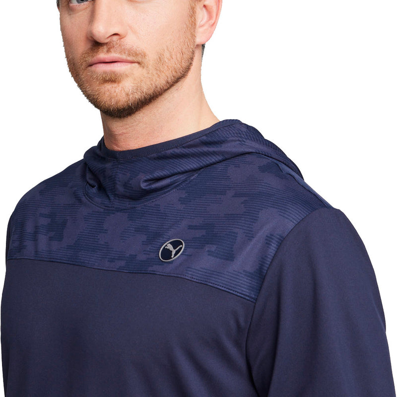 Puma Cloudspun Camo Hoodie - Deep Navy