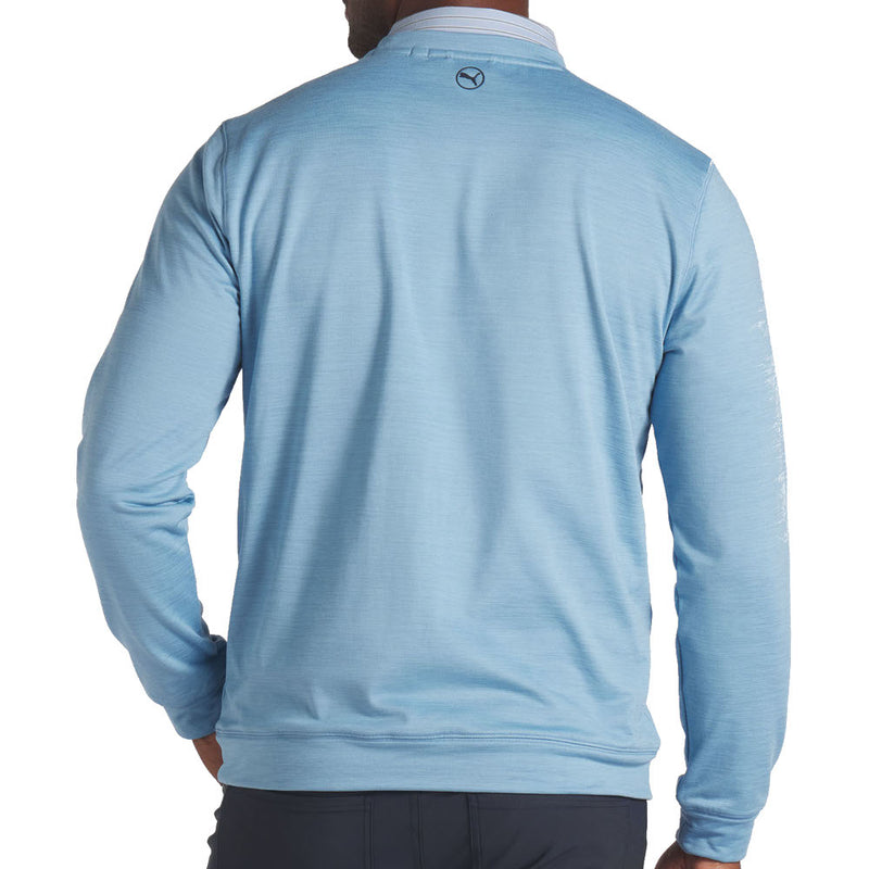 Puma Cloudspun Patch Crewneck Sweater - Zen Blue Heather