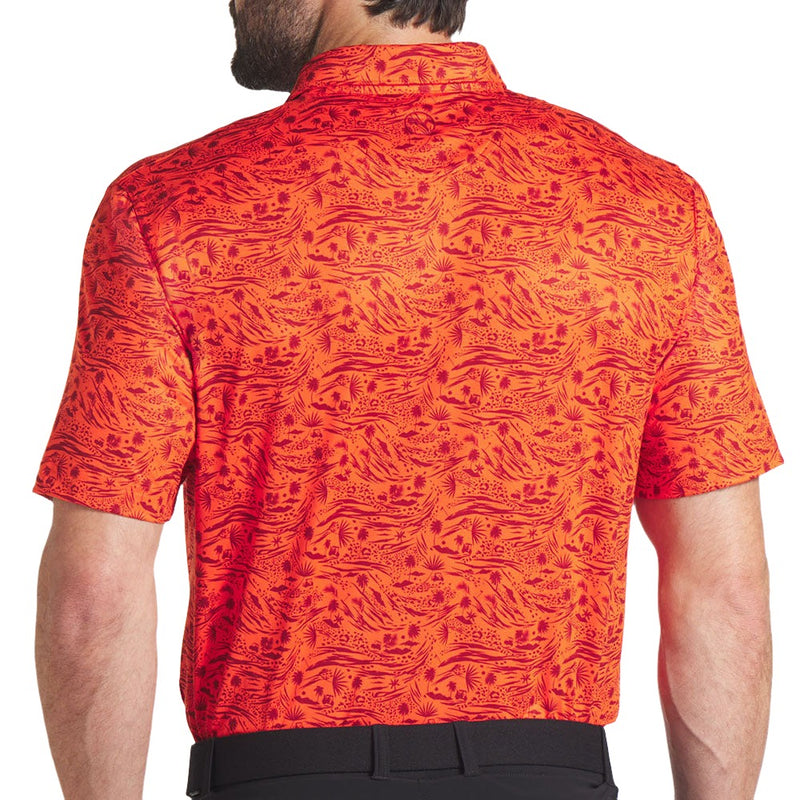 Puma Cloudspun Watering Hole Polo Shirt - Redmazing/Intense Red